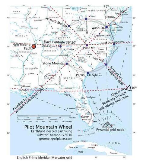 Ley Line Map Pilot Mountain2 Ocracoke Observer