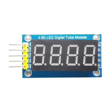 Diyables 4 Digit 7 Segment Display Led 74hc595 Driver With 4 Dots For