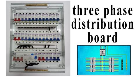 How To Wire Three Phase V Distribution Board Youtube