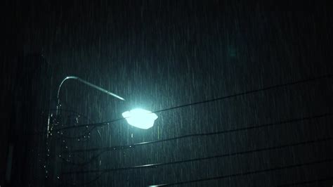 Night Rain Stock Video Footage for Free Download