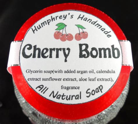 Cherry Bomb Soap Black Cherry Almond Scent Womens Shave Soap Bod