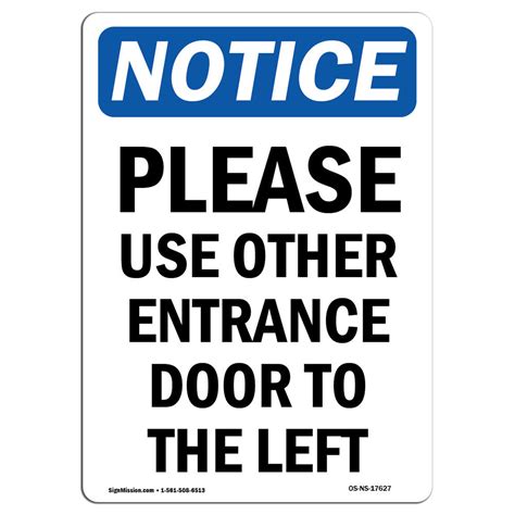 Signmission Please Use Other Entrance Door Sign Wayfair