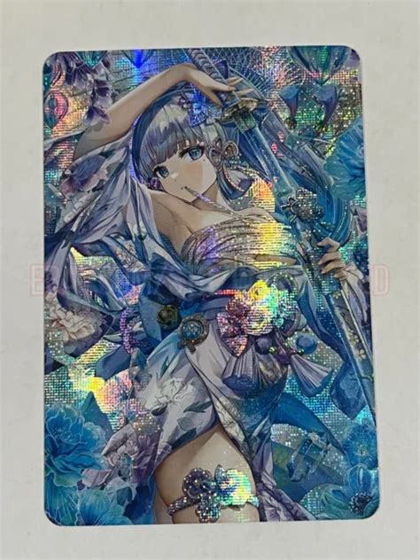 KAMISATO AYAKA GENSHIN Impact Goddess Story Anime ACG Sexy Waifu Card EUR PicClick FR