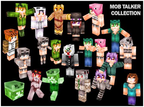 Minecraft Mob Talker Mod Skin Collection By Banchouforte On Deviantart