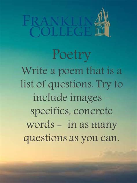 37 Best Poetry Writing Prompts Images On Pinterest Handwriting Ideas