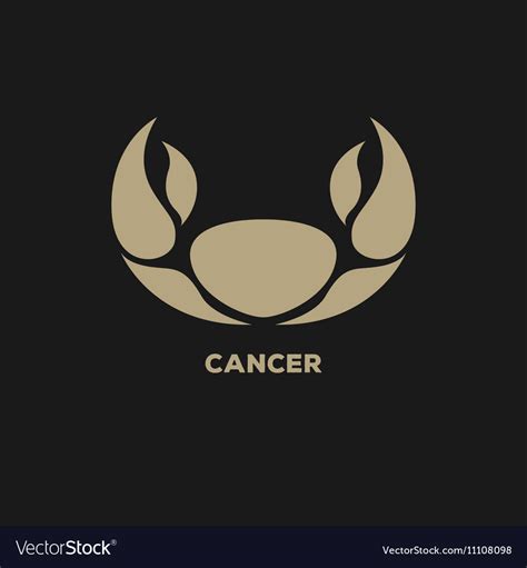Cancer Horoscope Icon Royalty Free Vector Image