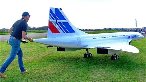 Worlds Largest Rc Concorde Jet Model 149kg 10 Meters Lenght Canvids