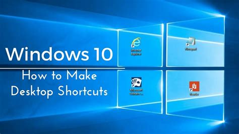 How To Make Desktop Shortcuts Windows 10 Tutorial Youtube