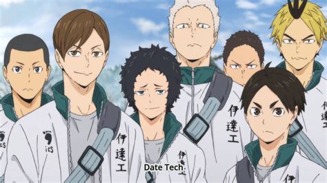 Date Tech Haikyuu Haikyuu Anime Haikyuu Anime