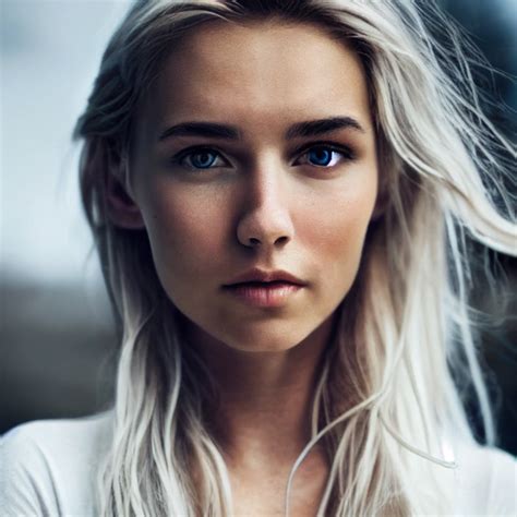 Beautiful Swedish Blonde Girl Ultrarealistic Uhd Midjourney
