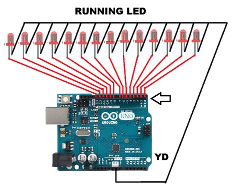 Membuat Running Led Dengan Arduino