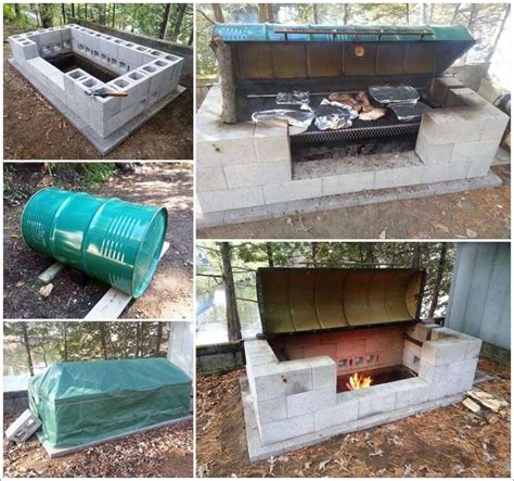 How to build a brick patio overview. This DIY Rotisserie Pit BBQ is Just Incredible