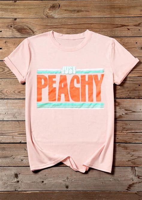 Just Peachy Short Sleeve T Shirt Fairyseason Just Peachy Shirts