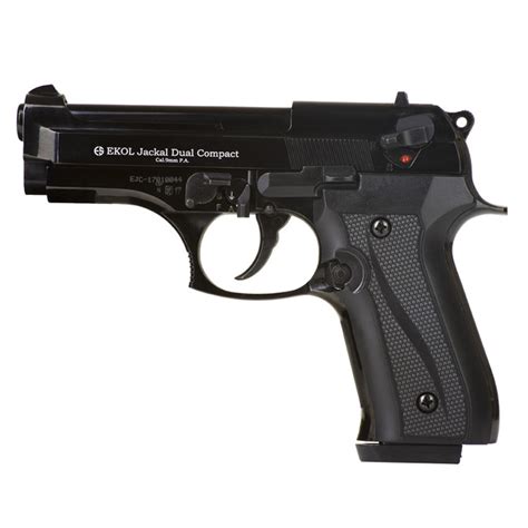 Gas pistol Ekol Jackal dual Compact black, cal.9mm Knall Full AUTO