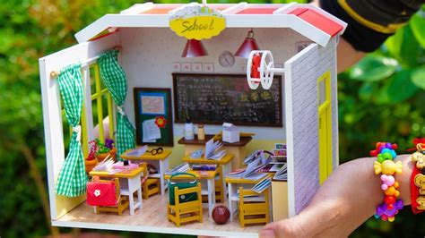 Diy Miniature Doll Classroom 6 Diy School Supplies Sets Youtube