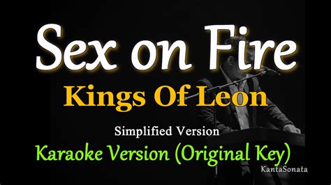 Sex On Fire By Kings Of Leon Simplified Version Karaoke Version Youtube