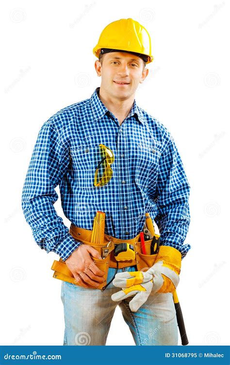 Young Worker Isolated Royalty Free Stock Photo Image 31068795
