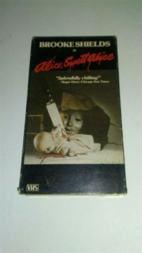 Alice Sweet Alice VHS Brooke Shields Horror Goodtimes Home Video