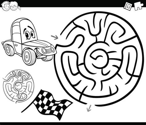 Race Car Maze Illustrations Royalty Free Vector Graphics And Clip Art