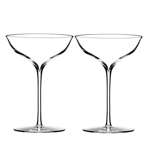 Waterford's brilliant crystal collection merges the elegant lismore essence stem with the contemporary cuts of lismore diamond. Waterford Elegance Champagne Belle Coupe Glass, Pair ...