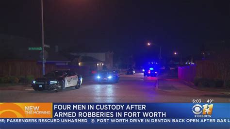 4 Armed Robbery Suspects Arrested In Fort Worth After Chase Youtube