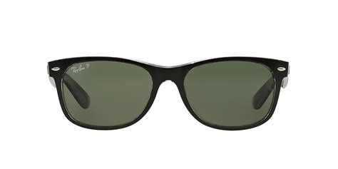 ray ban rb2132 new wayfarer classic 55 polarized green classic g 15 and black polarized sunglasses