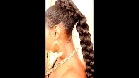 Does french braiding help hair grow? Fake French Braid Tutorial:: Short Natural Hair - YouTube