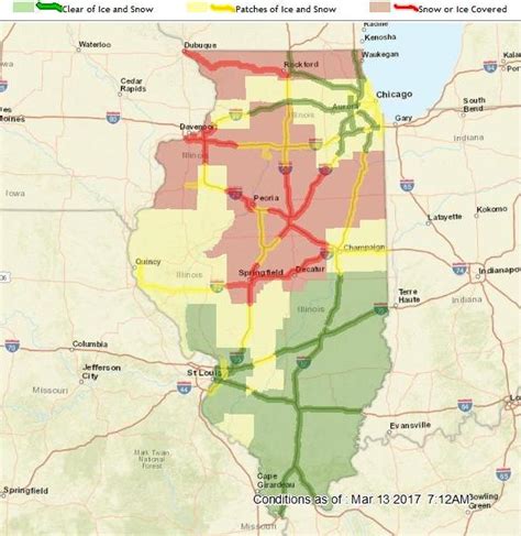 Idot Road Conditions Map