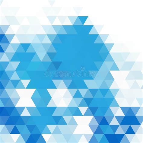 Abstract Geometric Background Design Element Blue Triangles Eps 10