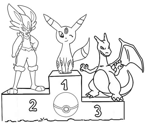 Coloriage Pokémon Populaires Noctali Pyrobut Dracaufeu 13