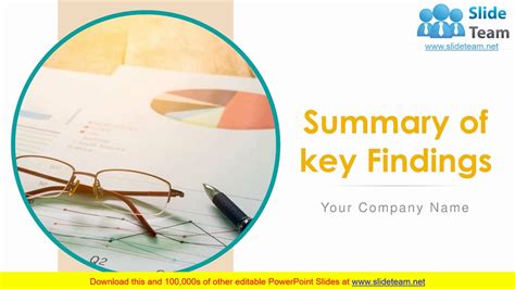 Summary Of Key Findings Powerpoint Presentation Slides Youtube