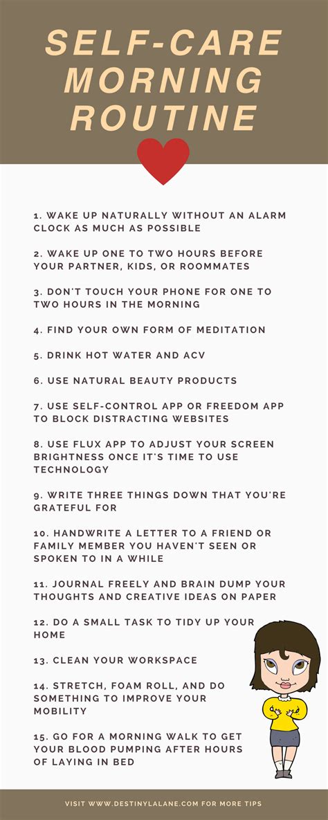 You can do the exercises online or download the worksheet as pdf. My stress free self-care morning routine — Destiny Lalane