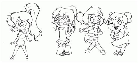 Coloring Pages Of The Chipettes Coloring Home