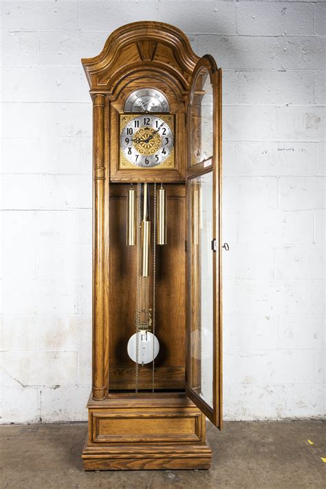 Ridgeway Oak Grandfather Clock Ebth