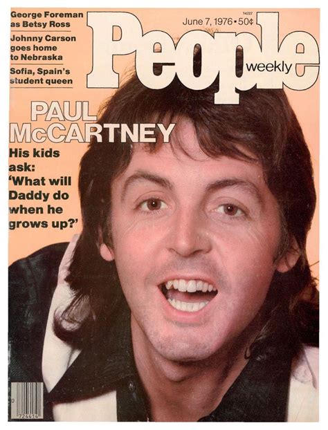 Paul Mccartney On The Cover Of People Magazine June 07 1976 Beatles Memorabilia Paul Mccartney