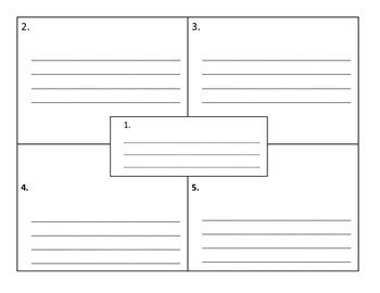 The variation in the lines allows it to be enjoyed by both younger and older kids. Four Square Writing Template by Beverly Mixon | Teachers ...