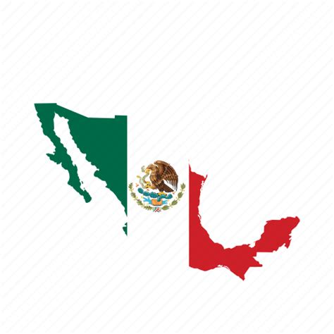 Mexico Flag Map Transparent