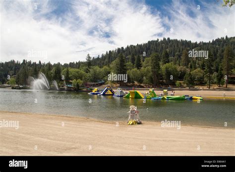 Lake Gregory At Crestline California Stock Photo Alamy