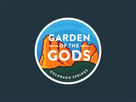 Garden Of The Gods Badge By Alex Eiman On Dribbble