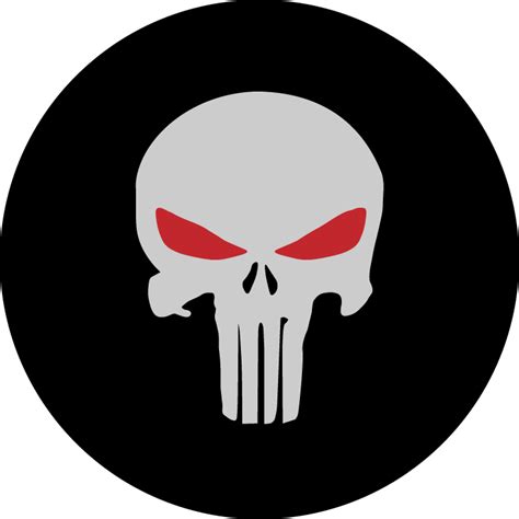 The Punisher Skull Svg Dxf Eps Png Cut Files Clipart Cricut Silhouette