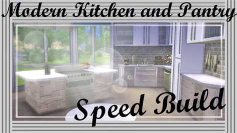 Cc manager, download basket, infinite scrolling and more! Modern Kitchen and Pantry | Speed Build | The Sims 4 | CC - YouTube