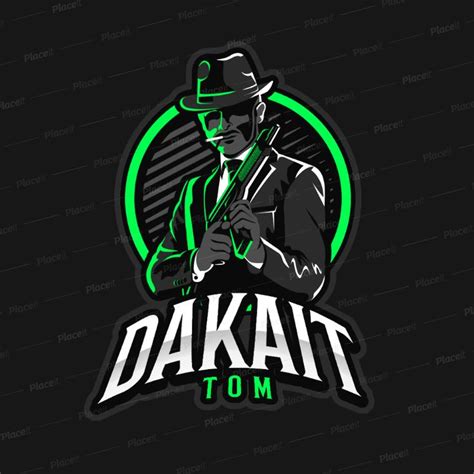 Placeit Gaming Logo Maker Featuring A Suited Mafia Gangster Clipart
