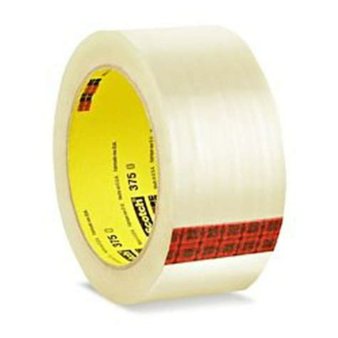 3m Scotch 375 Box Sealing Tape 2 In X 55 Yds Clear