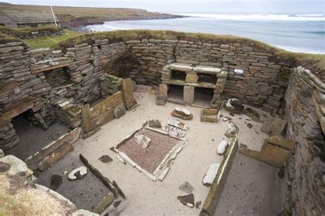 5000 Year Old Neolithic Village On The Orkney Isles Scotland World