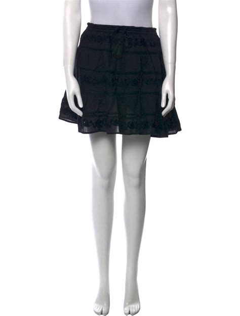Melissa Odabash Tassel Accents Mini Skirt Black Skirts Clothing