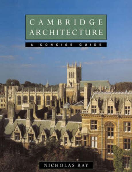 Cambridge Architecture A Concise Guide Riba Books