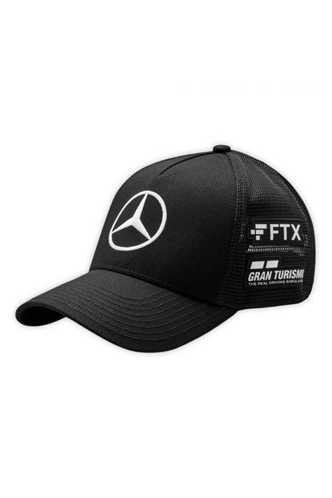 Mercedes Amg F1 Lewis Hamilton 2022 Black Trucker Cap Gpbox