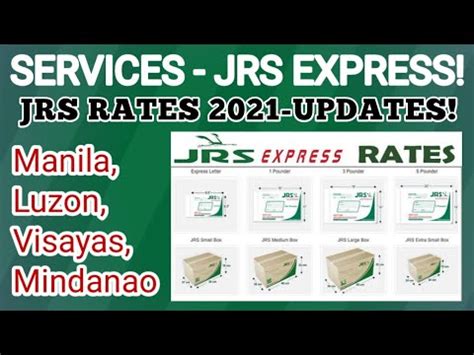 SERVICES JRS EXPRESS PADALA JRS EXPRESS RATES 2021 UPDATE MAGKANO