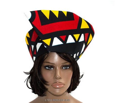 Tribal Print Traditional African Hat Wrap Around Hat African Hats African Head Wear Head