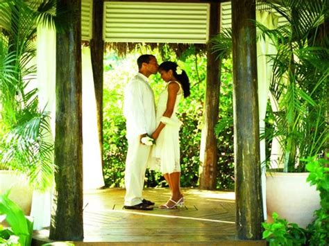 Couples Negril Jamaica Caribbean Wedding Tropical Sky